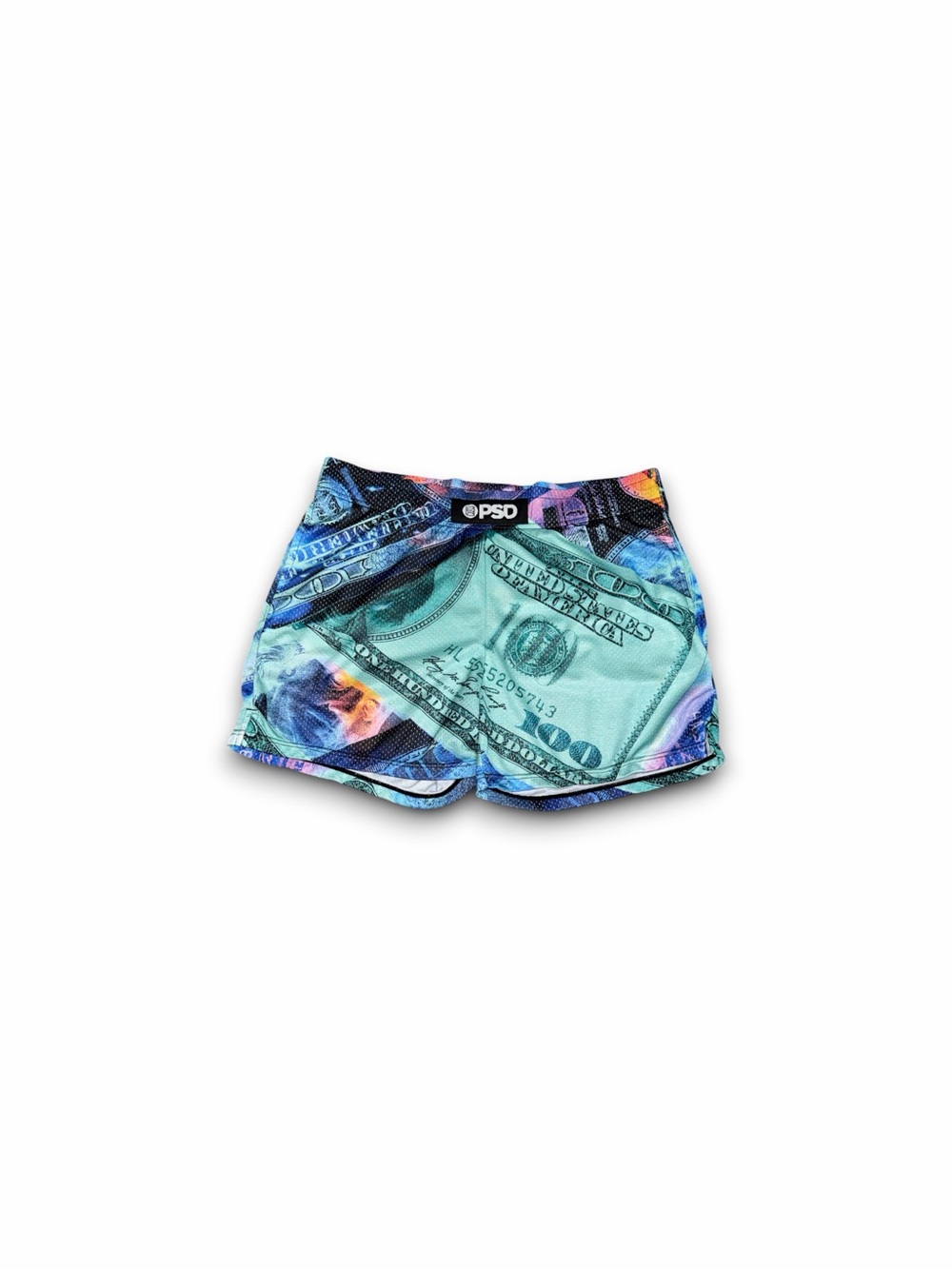 PSD thermal washed money active shorts multicolor mens medium